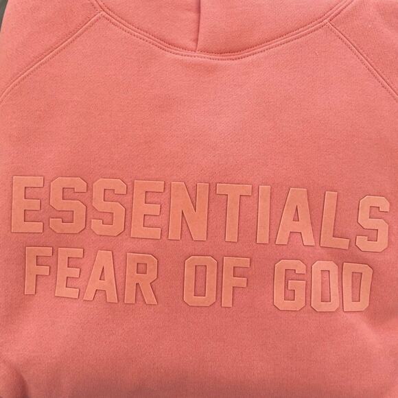 Fear of God Other - Essentials Fear Of God Hoodie Coral Sz X-Large New In Original Bag